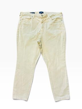 NYDJ Ami Skinny Cream Colored Denim Stretch Jeans Women’s Size 16